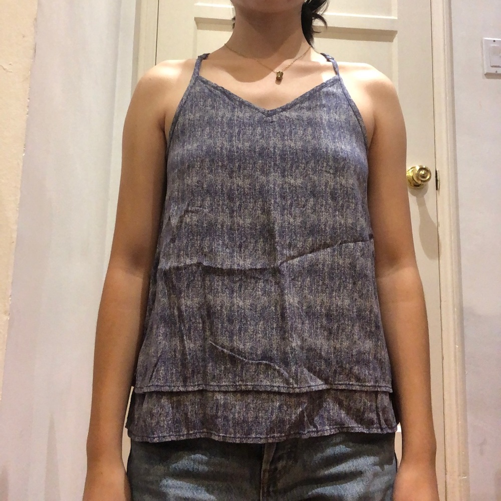 Girls Treasure and Bond Blue Tank Top